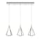 Afx Gianna Linear Three Pendant, 3000K 120V, Satin Nickel GNAP15L30D1SNLNR3 - alternate 1